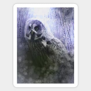 Gray Owl Spirit Magnet